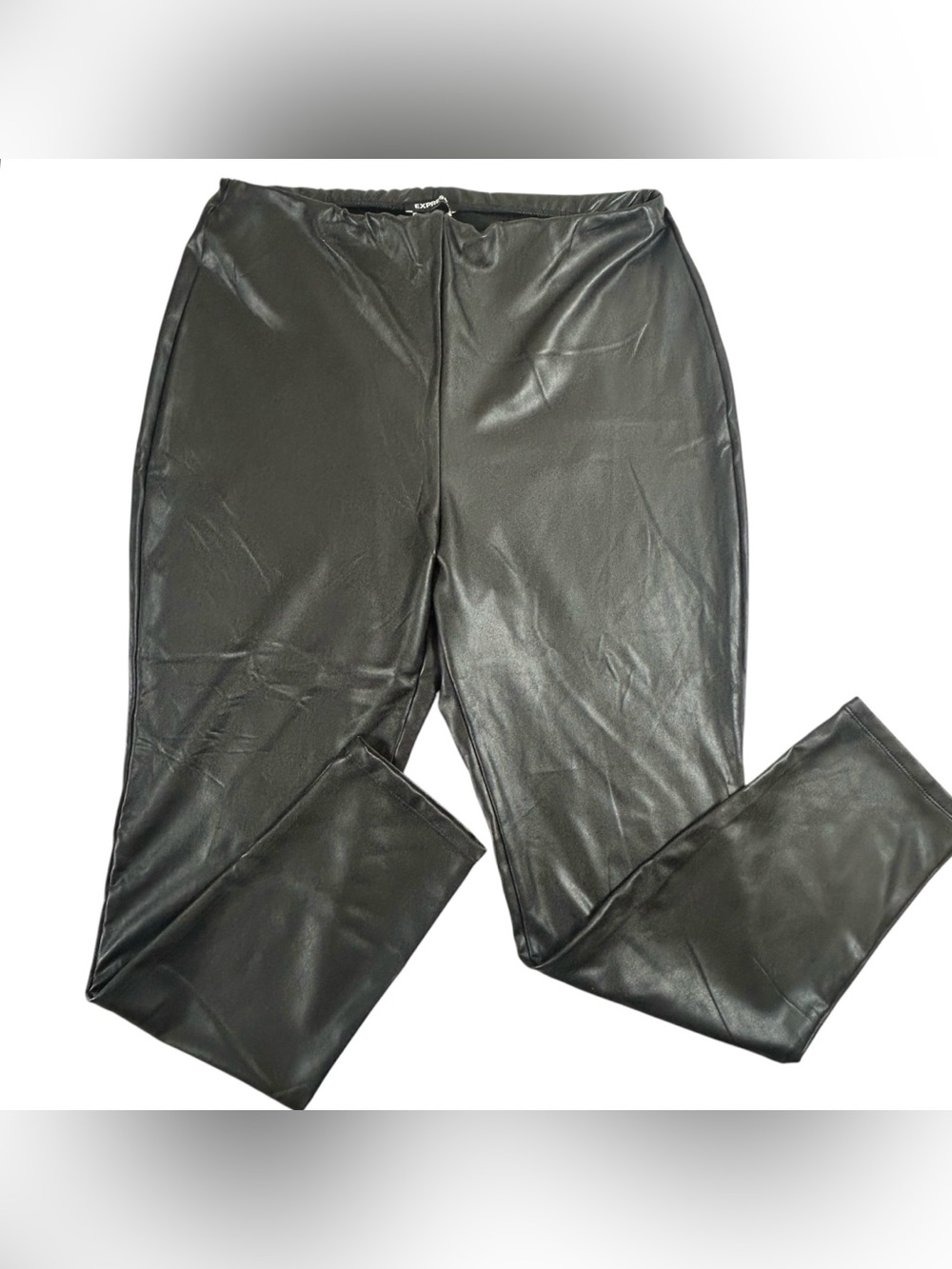 Express Faux Leather Pants Black Size Large (NWT)